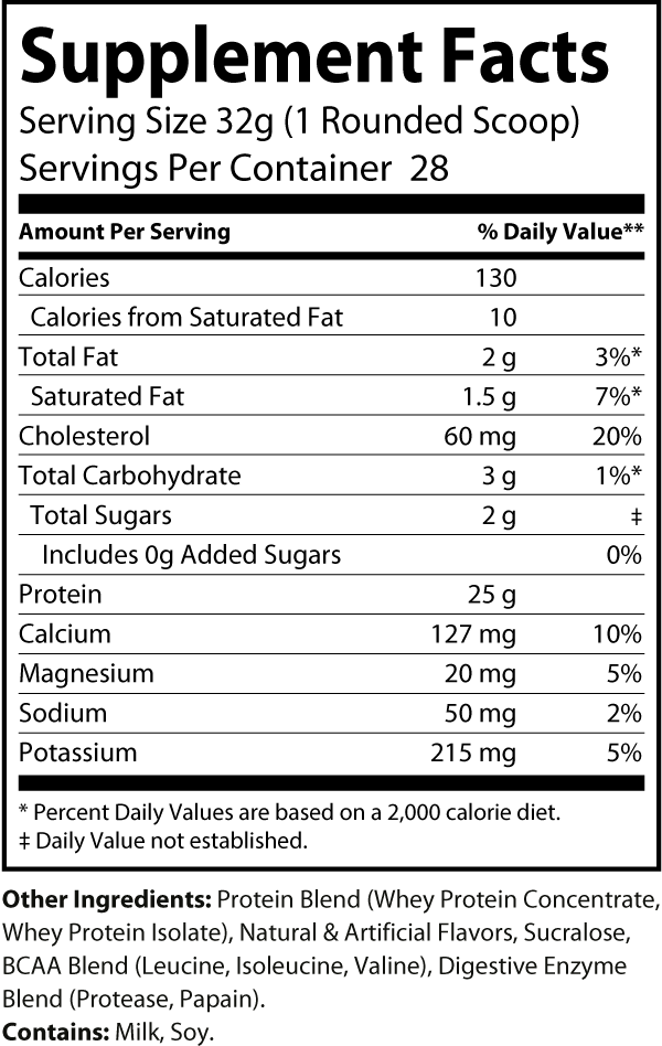 Vanilla Performance Whey Protein